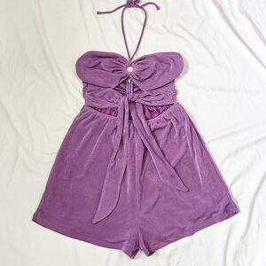 Halter Cutout Romper